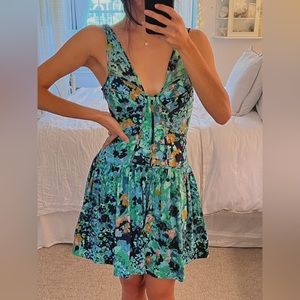 Anthropologie Teal Dress